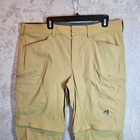 Eddie Bauer Mens First Ascent Guide Pro Pants 38 x 30 Cargo Hiking Khaki Tan - Picture 8 of 15
